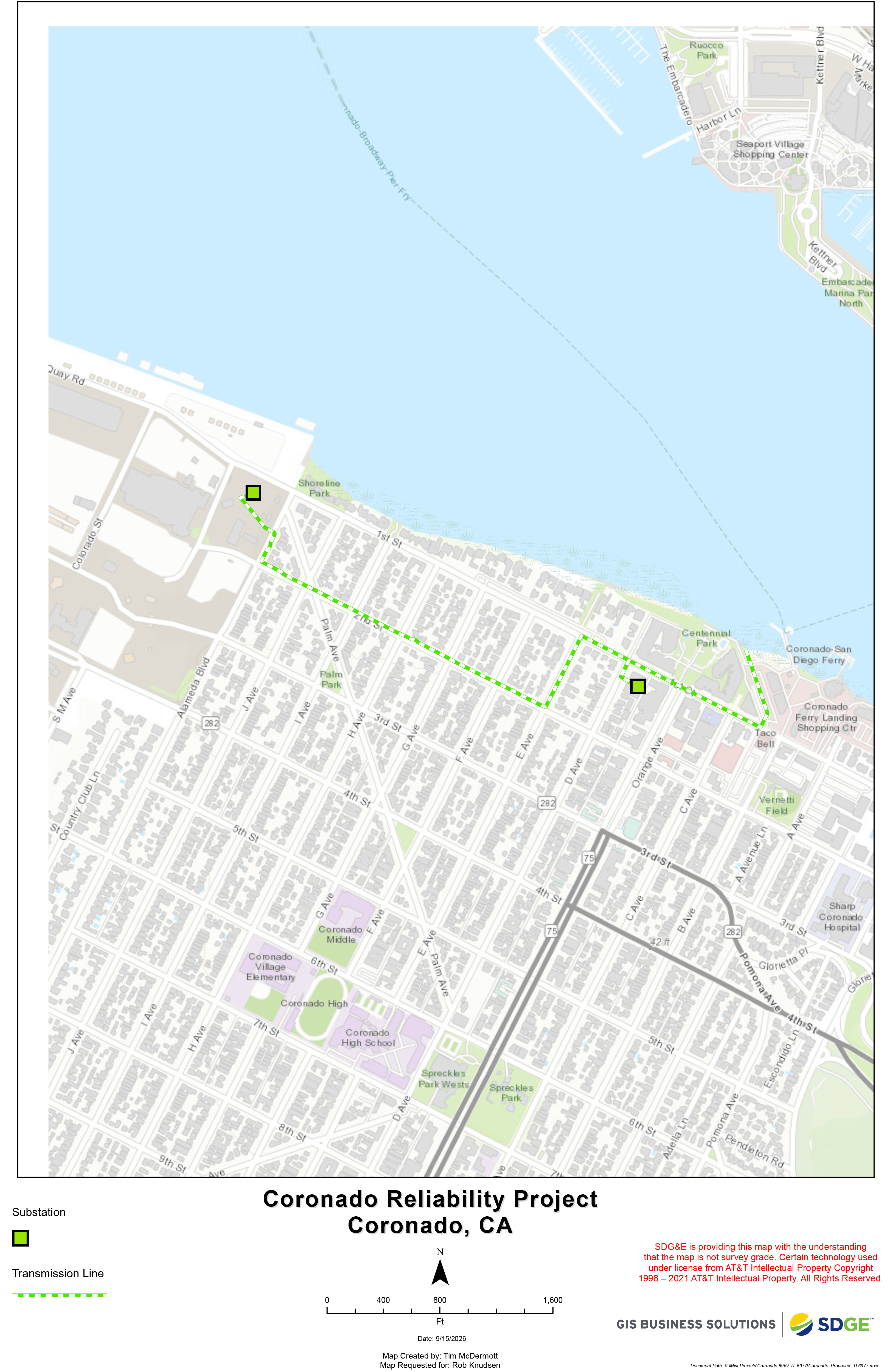 Coronado map